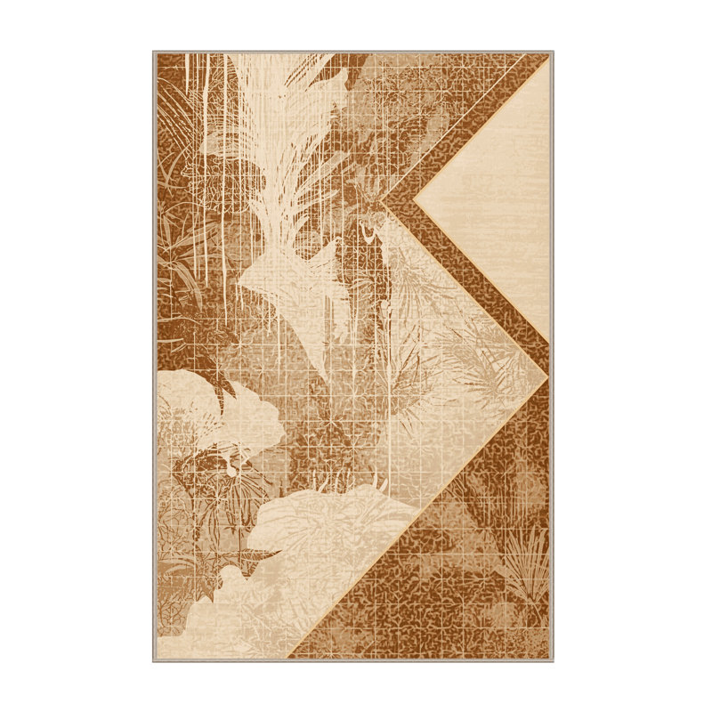 Tapis moelleux moelleux d'inspiration marocaine de couleur mondiale moelleux Défino, 6 X 9