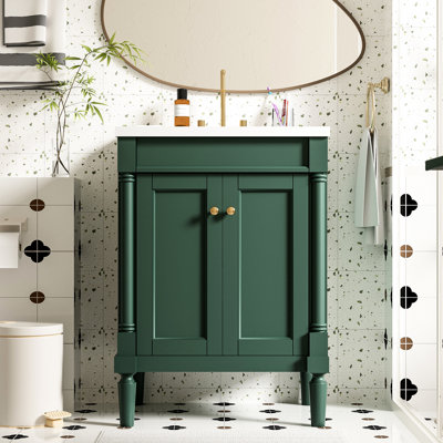 24'' Bathroom Vanity With Functional Basin Sink Design - Modern Long-lasting Performance
