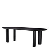 Dining Table Mogador S Black Veneer - Legs