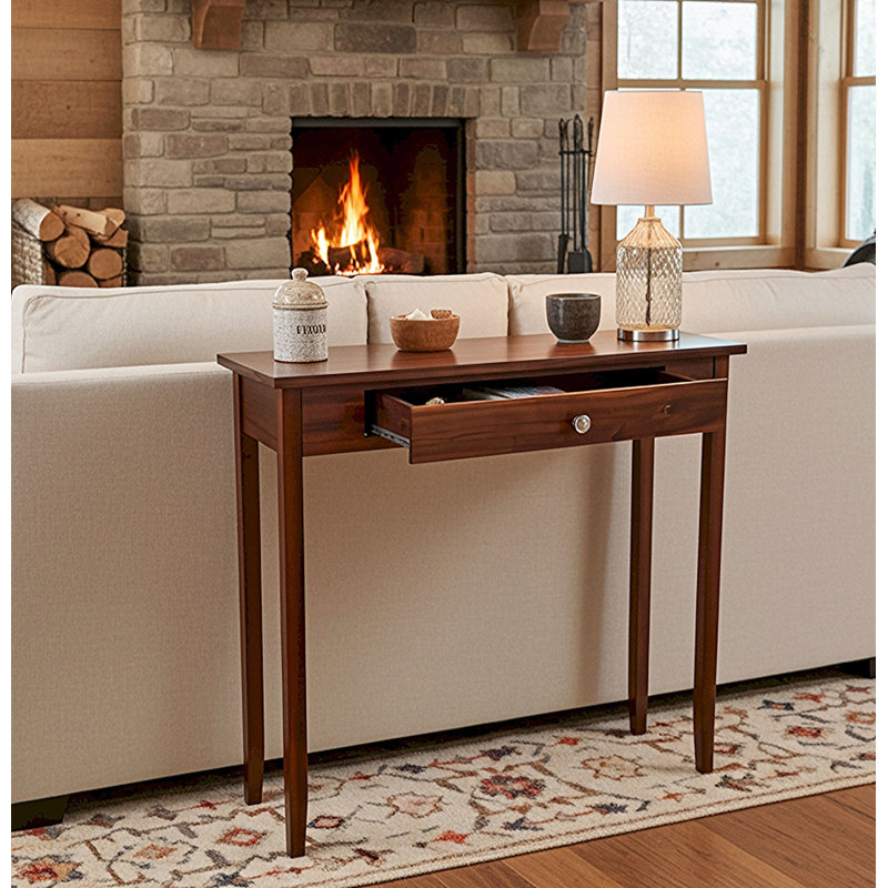 Console en bois massif 32 "Aiydan, Acajou