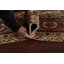 Tapis ivoire en laine noué à la main de conception unique 5 pi 10 po x 8 pi 10 po New Age