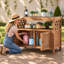Table de rempotage extérieure en bois avec armoire de rangement-1771556074