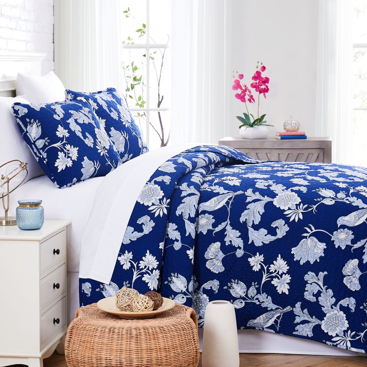 Shillington Microfiber Floral Quilt Set