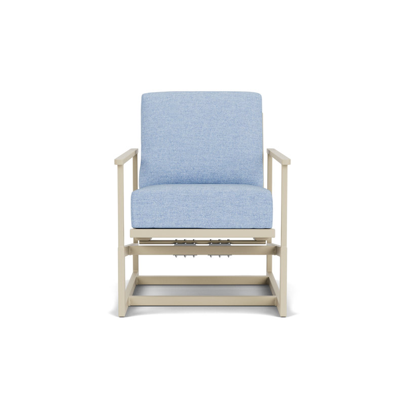 Summit Outdoor Rocker Chair, Demo Skyway, Linen, Matte White