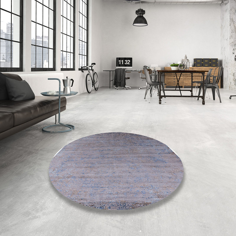 Tapis oriental gris Lovitt, Rond 6 pi