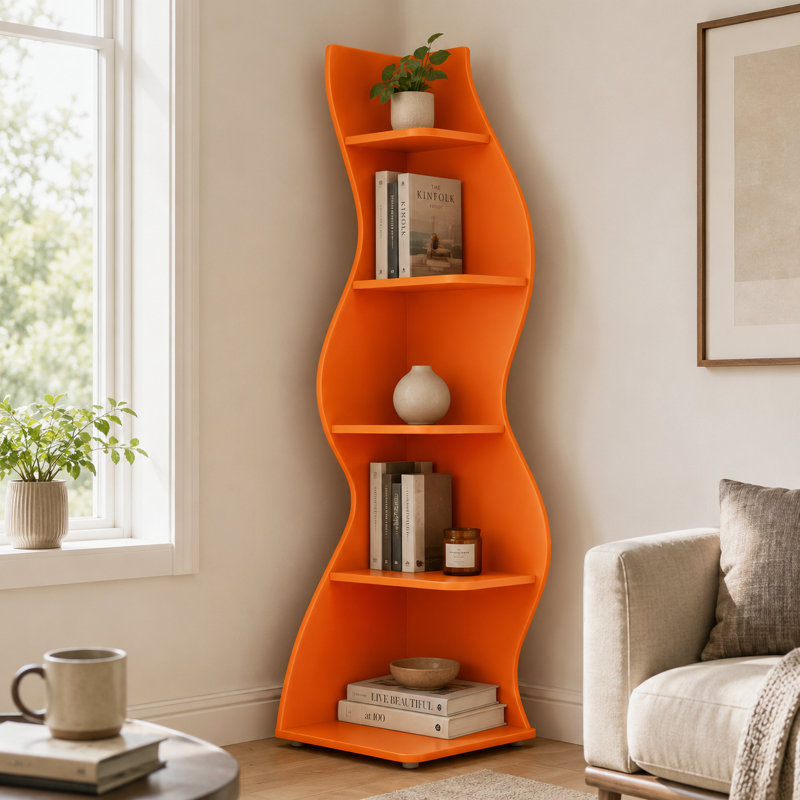 Bibliothèque de coin 70 ", Orange