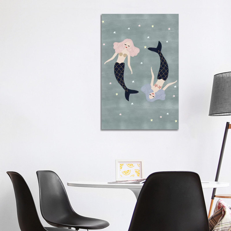 Light Mermaids by Leah Straatsma - Wrapped Canvas Print, 66.04 cm H x 45.72 cm W x 1.91 cm D