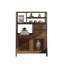 39,37 "Nouveau style chinois en bois massif noyer noir brun vitrine et support de rangement-1844689129