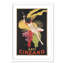 «Brickhill Asti Cinzano», affiche vintage encadrée sur papier en noir / jaune-35156055-37789714