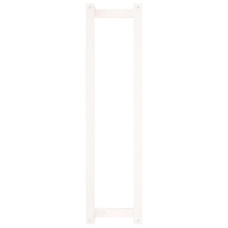 Vidaxl Towel Rack White Solid Pine Wood 9.1 X 7.1 X 35.4 In Towel Rack