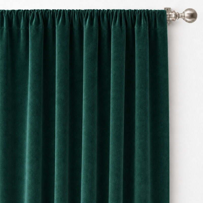 Solid Velvet | Tuscan Fabric, Peacock