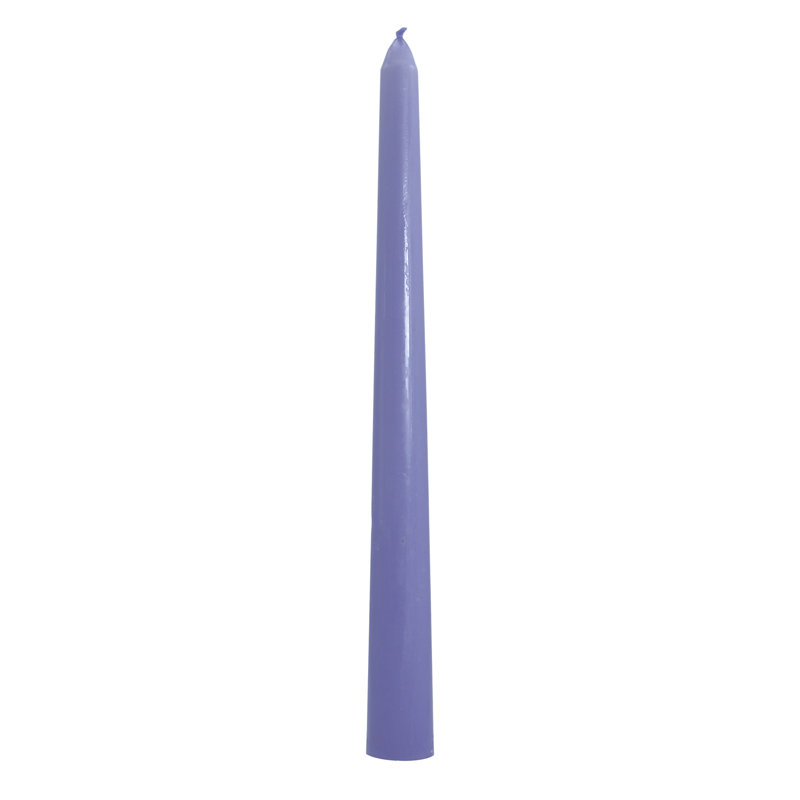 Ensemble de 50 chandelles coniques non parfumées 50 pièces, Lavande