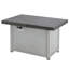 Extendable Rectangle Aluminum Alloy Fire Pit Table