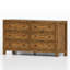 Commode en bois massif 6 tiroirs l 59,84 po