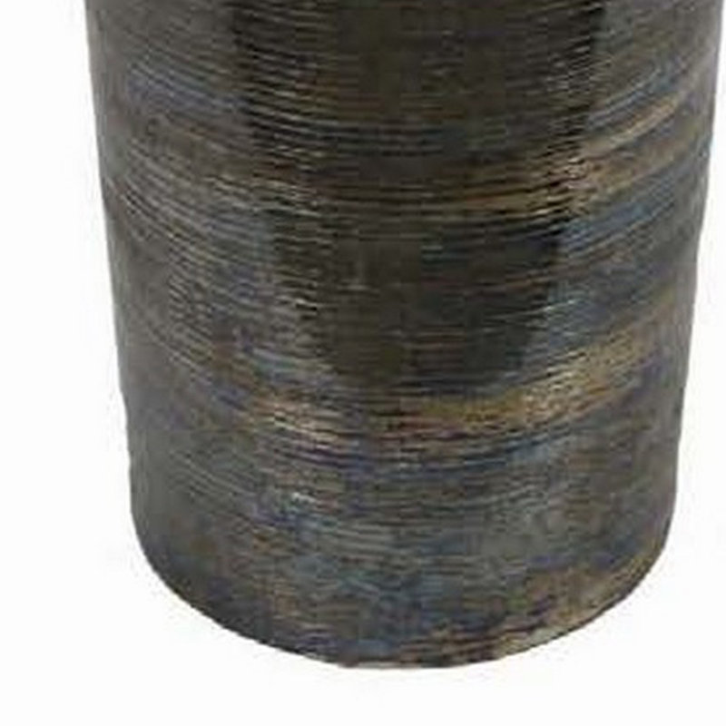 Vase de sol en métal Canoas