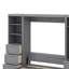 Grand lit escamotable avec tiroirs et tablettes-1796218157