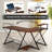 L-Shaped Iron Computer Desk-980119714