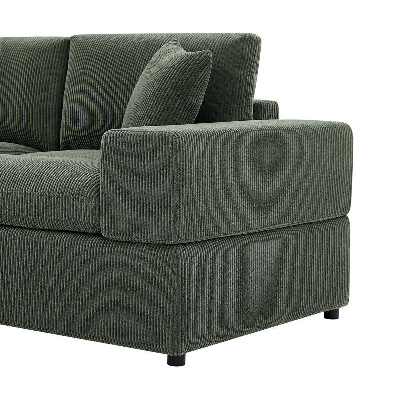 Canapé modulaire Corduroy, Dark Green