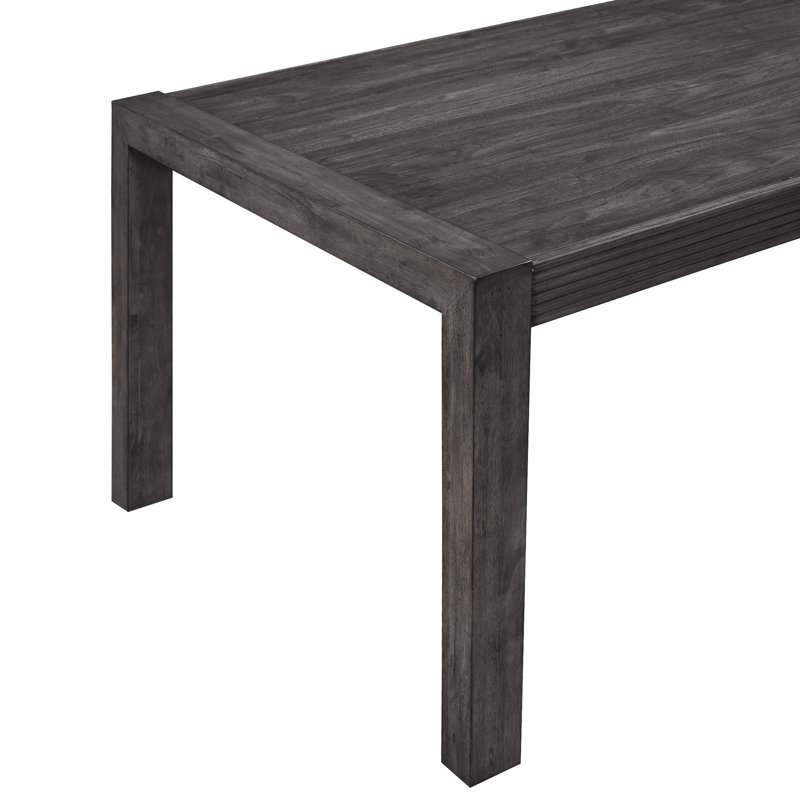 Ensemble de table de salle à manger rectangulaire 4 personnes Keniston avec chaises rembourrées, 5 pièces: table, 4 chaises