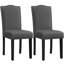 Fabric Upholstered  Parsons Chair-1122722526
