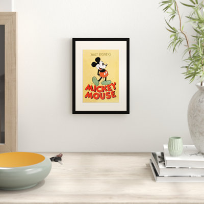 Mickey Mouse Mickey Framed Vintage Advertisement