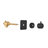 Matt Black 3/4" Cast Metal Shower Valve - Brass, Adjustable Volume Control Volume, Form