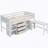 Low Loft Bed With Pull-Out Deskdrawerscabinetand Shelves-1017279452