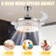 Keashia 42'' Ceiling Fan with LED Lights