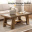 Pedestal Coffee Table with Storage