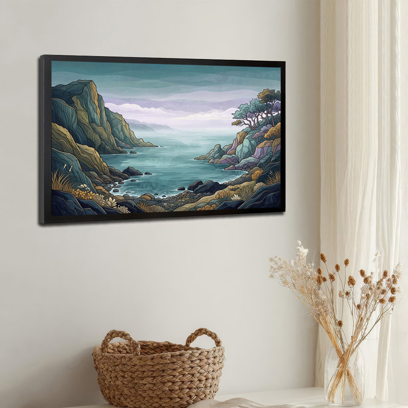 Art mural sur toile Rocky Coastal, 24"H x 36"W
