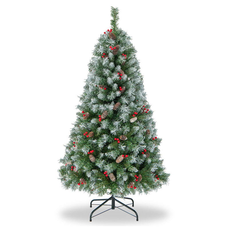 Arbre de Noël artificiel éclairé, 6'