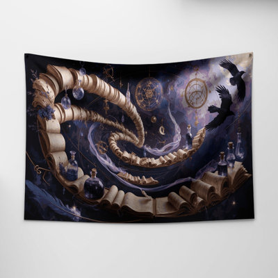 Halloween Witches and witchcraft symbols Wall Tapestry