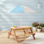 Table de pique-nique en bois pour enfants avec sable convertible Evander