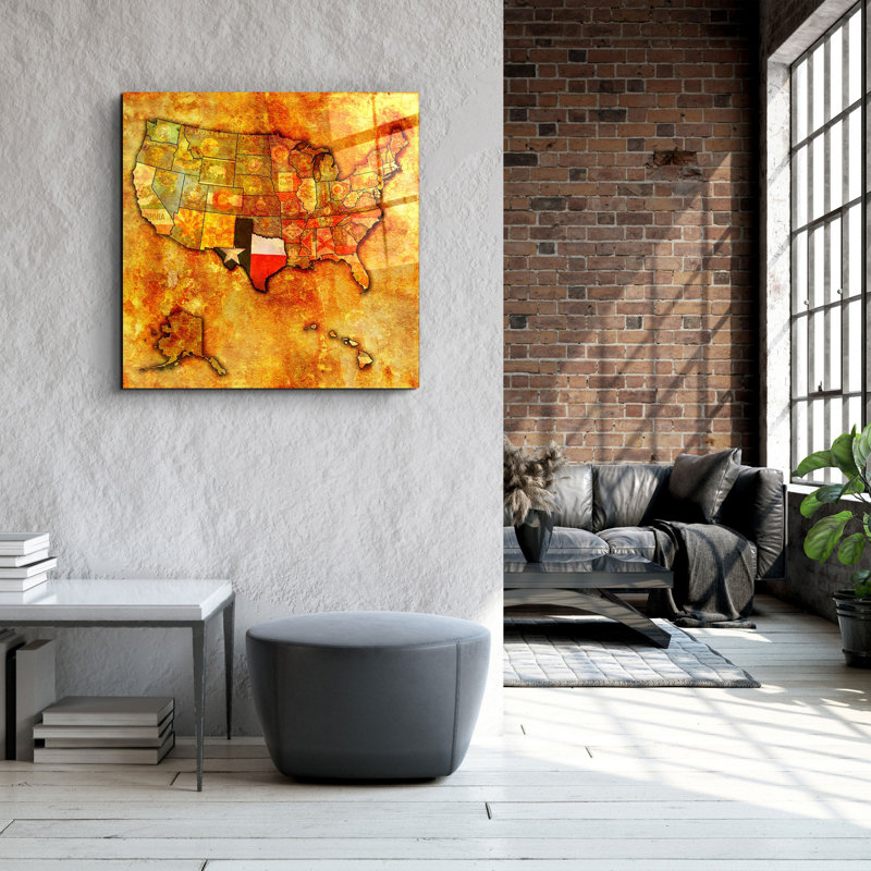 Peinture décorative en verre trempé, H 19,69 po x l 19,69 po