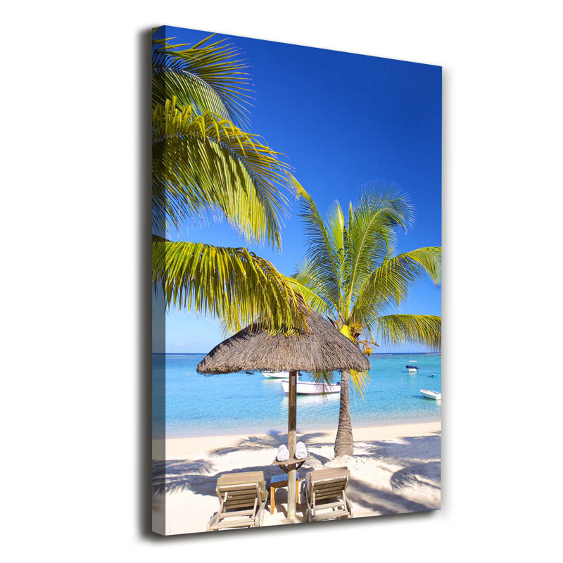 Tropical Beach - Wrapped Canvas Print