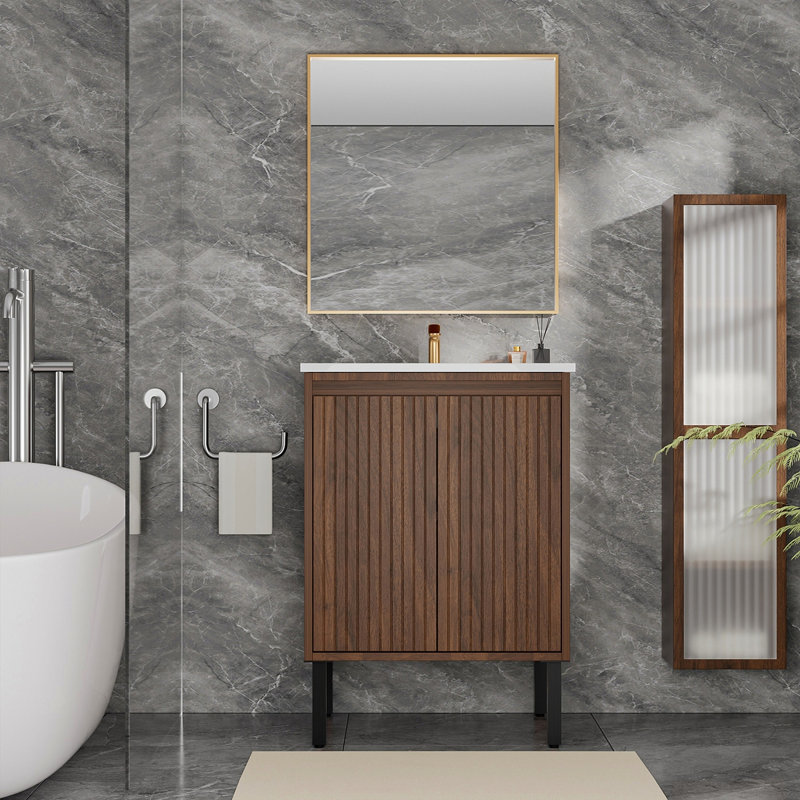 Meuble-lavabo de salle de bain sans lavabo