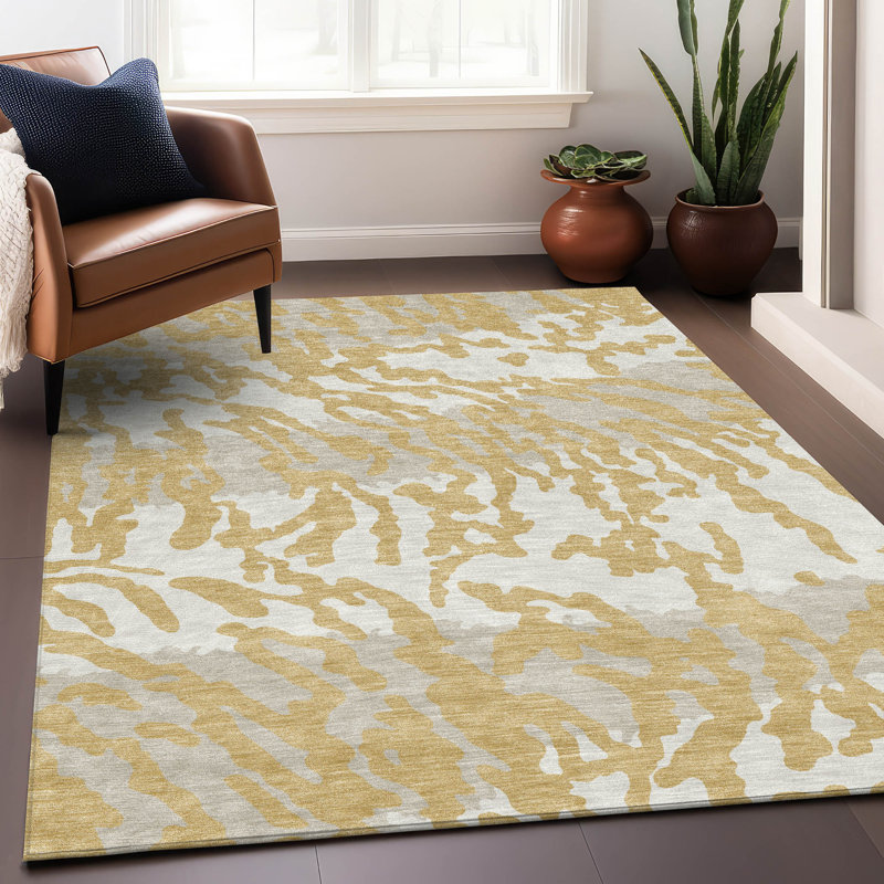  Malek Indoor/Outdoor Area Rug with Non-Slip Backing, Rectangle 8' x 10'