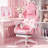 Ivy Bronx Gaming Chair With Cat Ears And Cat Paw Cushion Pillow,cute Computer Chair For Girl With Footrest-1713325161