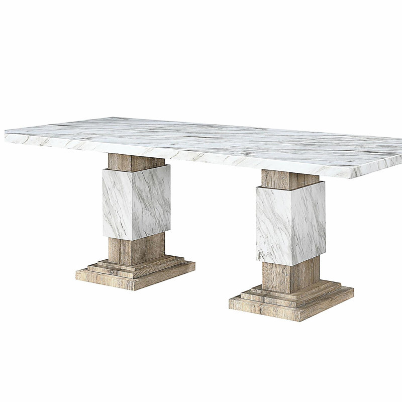 STACEY BEIGE DINING TABLE