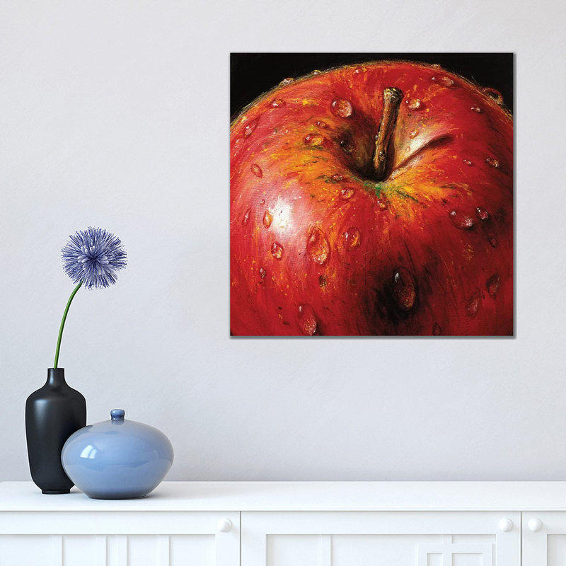 Apple by AlmaCh - Wrapped Canvas Print, 45.72 cm H x 45.72 cm W x 3.175 cm D