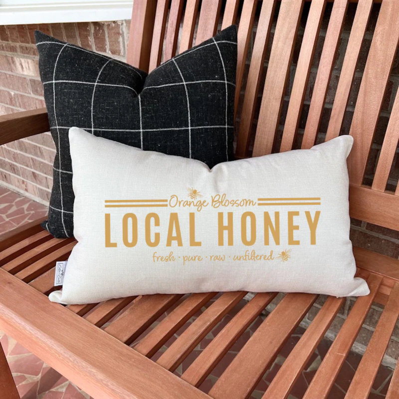  Orange Blossom Honey - Summer Cotton Pillow Cover