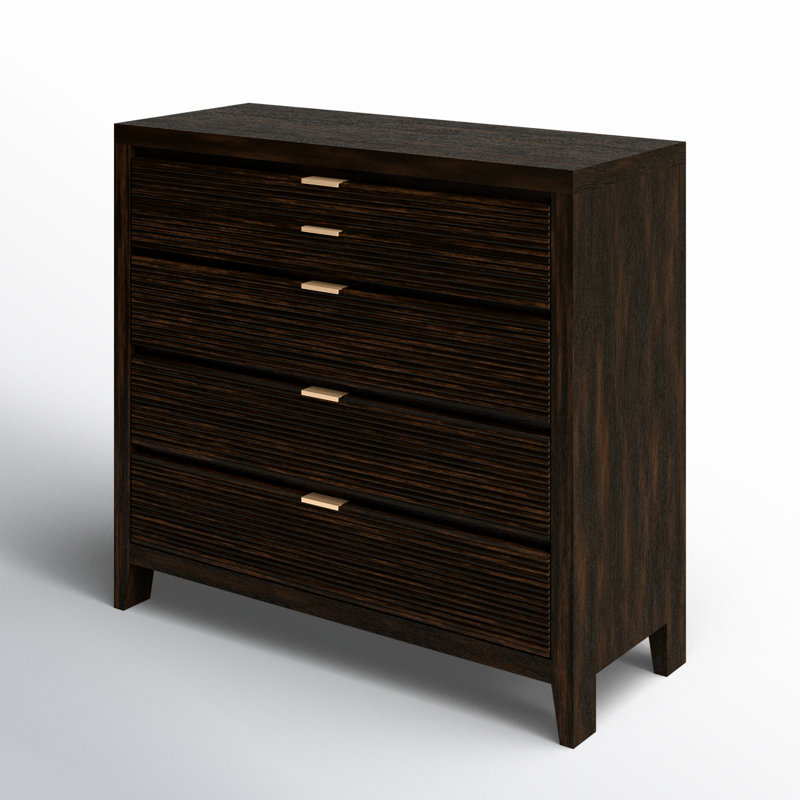 Commode en bois 5 tiroirs Hoffman
