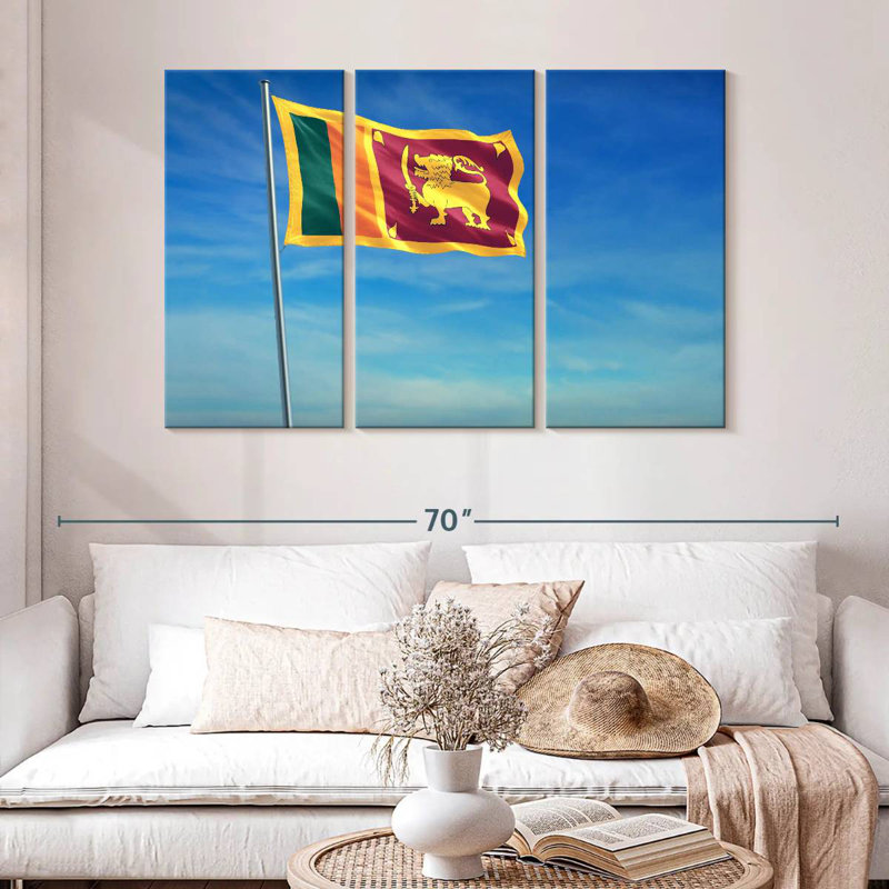 Hissé le drapeau sri-lankais
