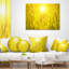 Coussin lombaire herbe au coucher du soleil