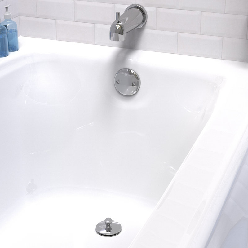 1.1'' W Drain Stopper, Polished Chrome
