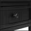 Console Daisy Series avec deux tiroirs et une tablette inférieure, finition noire élégante pour une décoration polyvalente-373973749