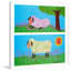 Happy Sheep - Wrapped Canvas Painting-1279354012