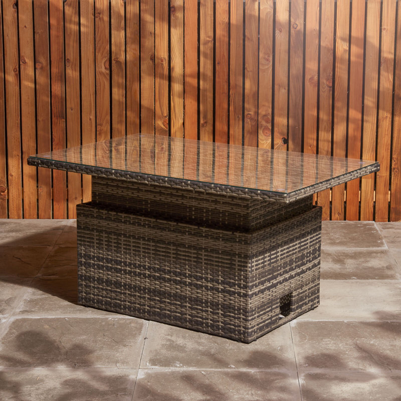 Bowery Rectangular Wicker Outdoor Coffee Table , 130cm cm W 80cm cm D