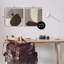 "Brown Hidden Lines", ensemble de 2 toiles murales par Patricia Pinto-953195217