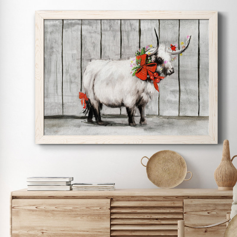Barn Festivities I - Reproduction d'art sur toile encadrée, Blanc, H 31,5 po x l 23,5 po x P 1,5 po